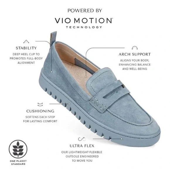Vionic Uptown Suede Loafers Flats Women Size 9 Light Gray Comfy Work Office - Picture 13 of 13